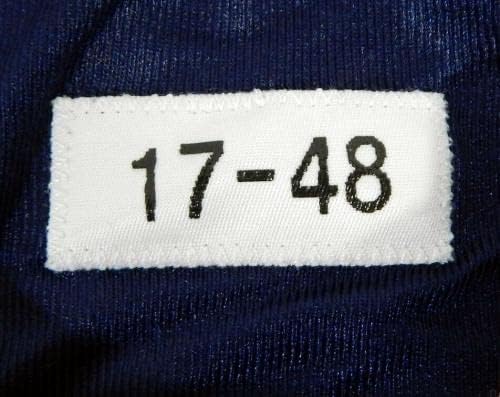 2017 Dallas Cowboys 42 Jogo emitido na Marinha Jersey 48 535 - Jerseys de jogo NFL não assinado usado