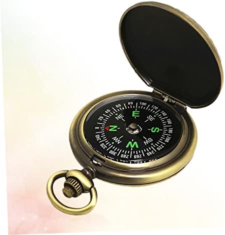 Inoomp Pocket Watch For Men Compass presentes para homens suportáveis ​​Compass Antique Metal 5a