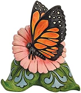 Enesco Jim Shore Mini Monarch Butterfly Feliz 4 polegadas Multicolor 6012429