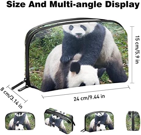 Organizador eletrônico de animais de panda, caixa de proteção à prova de choque, bolsa de bolsa organizadora de cabos