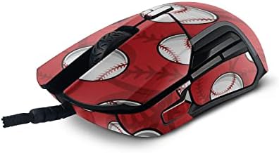 Mightyskins Skin Compatível com SteelSes Rival 5 Mouse de jogos - beisebol azulejo | Tampa protetora, durável e exclusiva do encomendamento de vinil | Fácil de aplicar, remover e alterar estilos | Feito nos Estados Unidos