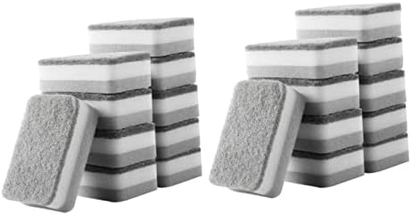 Upkoch esponja esponja 20 pcs para absorver almofadas de suprimentos cinza Ferramenta de esponja de pratos de pratos pequenos
