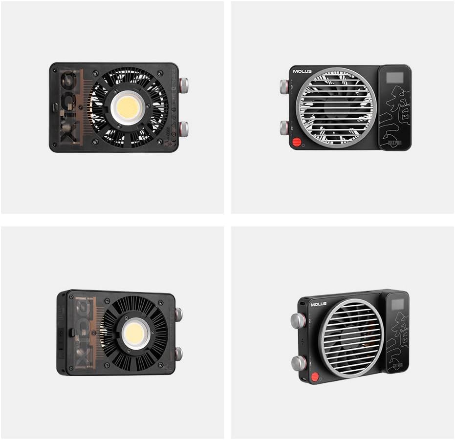 ZHIYUN MOLUS X100 Pocket Light - 100W Cob Photography Preefl, iluminação de câmera de tiro ao vivo, luzes de beleza portáteis portáteis