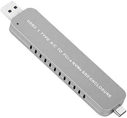 JMT LM906 USB3.1 TIPO A+C A M.2 NVME Adaptador SSD disco rígido Casura Externa HDD para 2242 2260 2280 NVME SSD