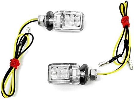 Krator Mini Custom LED Turn Signal Lights Lâmpada Compatível com Honda Helix Ruckus Reflex Elite Silver Wing