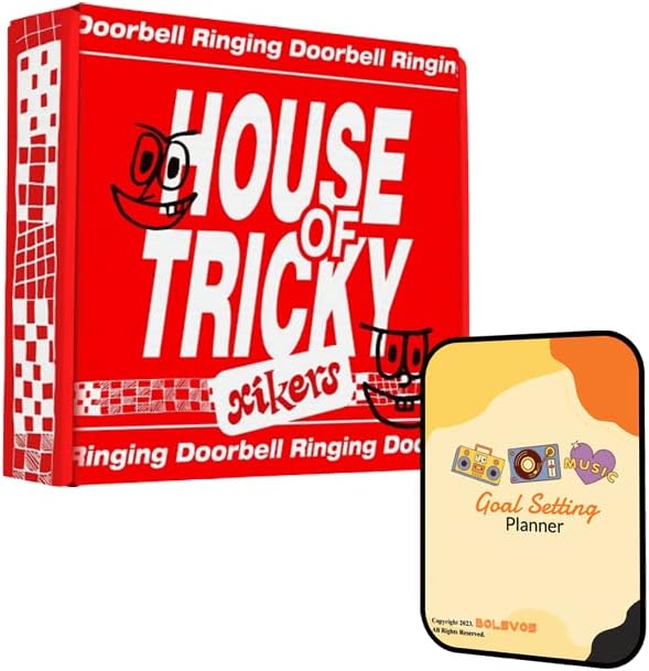 House of Tricky: Doorbell Ringing Xikers Álbum [Random Ver.]+Benefícios pré-ordem+Bolsvos K-pop Planner digital inspirado, pacote de adesivos digitais