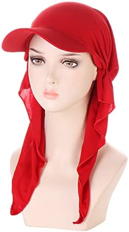 Capéu casual de cabeça feminina Capacete de cabeceira muçulmana toupeiro de turbante Capinhas de tampa de turbante Capinhas