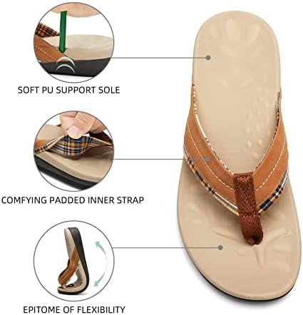 Sandálias ortopédicas confortáveis ​​para fascíteis plantares pés lisos, chinelos de caminhada macia com suporte de