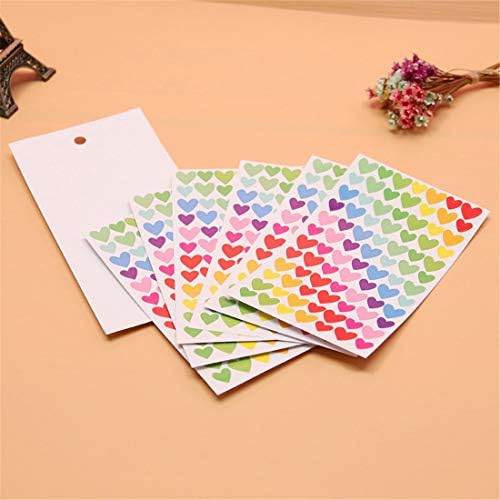 18 folhas 1512 PCs Colorido Heart Shape