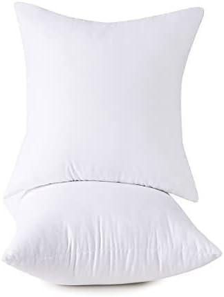 Homesjun Conjunto de 2, algodão a capa de algodão Decorativa Alternative Decorative Pillow Insert, quadrado, 26x26 polegadas