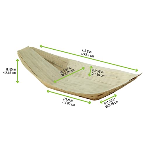 Bandeja de barco de bambu, packnwood - alimentos biodegradáveis ​​para comer bandejas 210bjq12