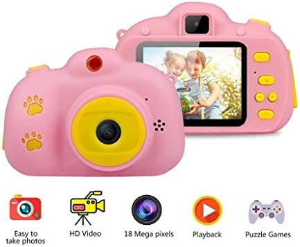 Presentes de aniversário para meninas Lkyboa, de 4 a 6 anos de idade, câmera digital （azul ， rosa)