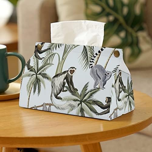 Lemur Catta e Monkey Tissue Caixa de lençol de papel Distalhador de papel organizador de papel para guardana