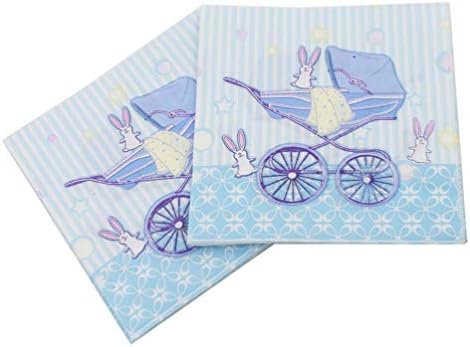 Guardanapos de papel hemoton guardanapos de casamento 5 pacotes guardanapos descartáveis ​​guardanapos de coelho estampados