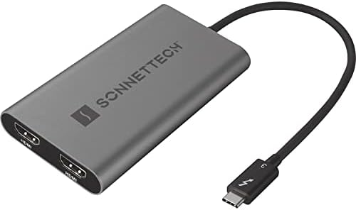Sonnet Thunderbolt 3 a Dual HDMI 2.0 adaptador, espaço cinza