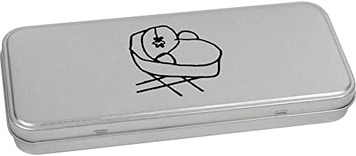 Azeeda 'Berço' Metal Articled Stationery Tin / Storage Box