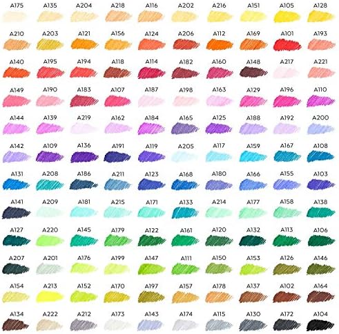 Marcadores de arte Arteza Baseado em álcool Everblend Markers Conjunto de 120 cores, pontas duplas e canetas finas de ponta