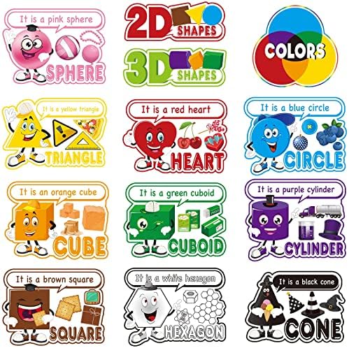 13 pcs molas cores pôsteres moldes quadro de avisos conjunto de bullets formas educacionais cor placa de aviso para crianças pequenas