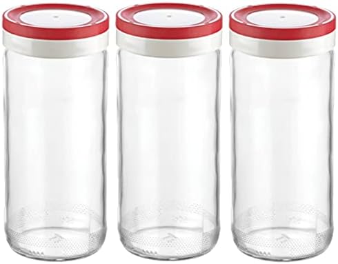 Garrafas de vidro para sucos garrafas de vidro reutilizáveis ​​de 16 onças com tampas para gastar suco de potes com