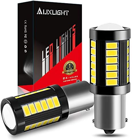 Auxlight 1156 7506 1141 Ba15S 1400 lúmens super brilhante Baixa lâmpadas de lâmpadas LED de baixa potência Substituições para luzes