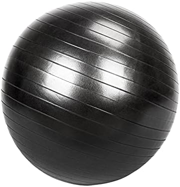 NC 55cm 800g Ginásse/Homonomia à prova de explosão de explosão de ioga bola de ioga Superfície lisa preta