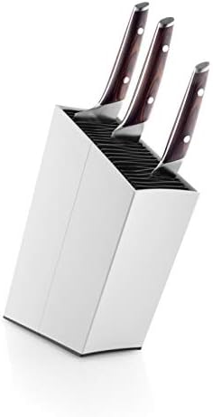 Eva Solo | Suporte de faca de alumínio angular | Segura até 40 facas | Fácil de limpar | Design dinamarquês, funcionalidade e qualidade | Branco