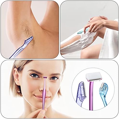 6 PCs Dermaplane Razor para mulheres rosto, barbas de sobrancelha para homens homens, aparadores de cabelo sobrancelhas Face