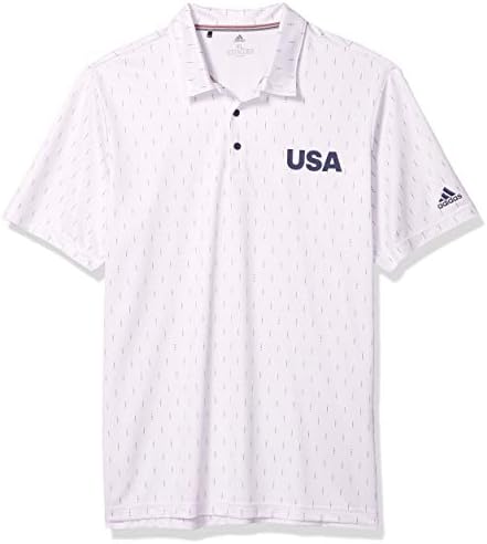 Camisa Polo de Golfe dos EUA da Adidas masculino