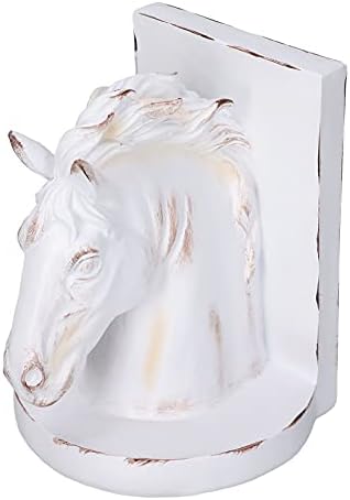 Livros -suportes, estátua de cavalos, escultura da cabeça de cavalos, cavalo de resina, alojamentos multifuncionais para sala