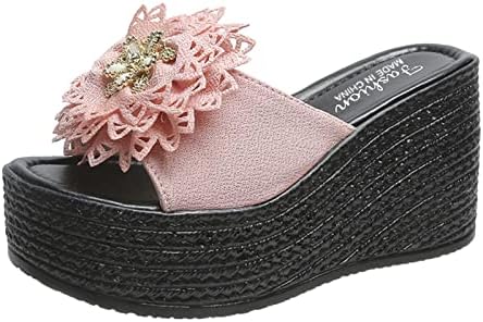 Sandálias de Leewos Beach para mulheres impermeáveis ​​redondos/quadrados de dedo mole sapatos de almofada macia
