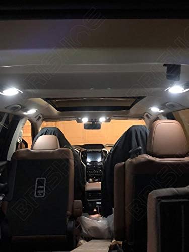 Substituição do kit de luzes LED interiores brancos Brishine para Subaru Ascent 2019 2020 2021 Super Bright 6000K LED BULS INTERIOR BULS PACOTO + LUZES DE PLACA DE PLACA E FERRAMENTO DE INSTALAÇÃO