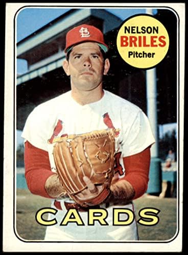 1969 Topps 60 Nelson Briles St. Louis Cardinals VG Cardinals