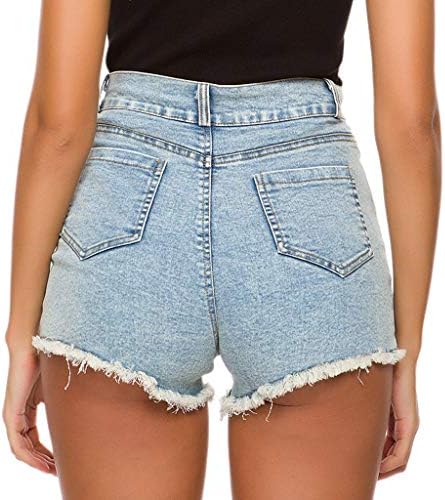 NIUQI SUMPLE JEAN SCORTS PARA MULHERES Lavar shorts jeans moda de moda casual short de jeans de jeans de ascensão média de ascensão média