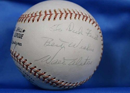 Walt Alston JSA assinou Spalding Feeney National League Autograph Baseball - Baseballs autografados