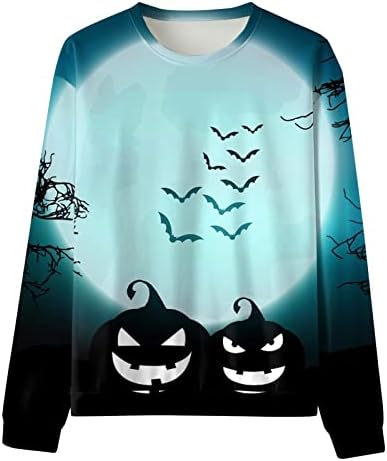 Sorto xxbr Halloween para homens, 2022 New Men Scary Pumpkin Impresso Hoodless Pullover Party Party Casual Sweetshirt