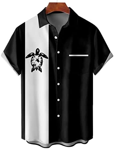Xxbr camisas havaianas masculinas, 2022 New Men Bowling camisa