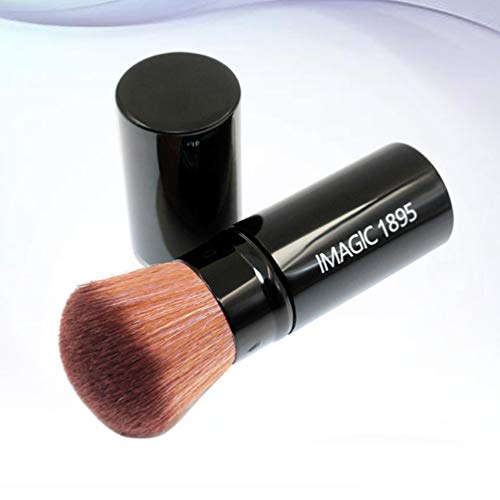 Lurrose Powder Foundation Makeup Brush Cabeça macia para mulheres mulheres pretas 1pc