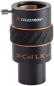 Celestron 93230 8 a 24mm 1,25 Zoom Eyepiece e 93428 X-CEL LX 1,25 polegadas 3x Lente Barlow