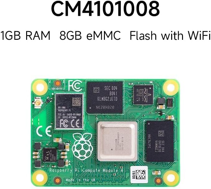O módulo de computação WaveShare PI vem com dissipador de calor 1 GB de 8 GB de flash emmc com wifi