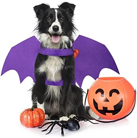 Gyuzh Cat Bat Wings, Pet Cat Bat Wings Halloween Pet Dog Bat Wings Trajes para Cats Puppy Pequeno Médio Grande Cães