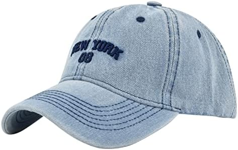 Classic de baixo perfil clássico de algodão de algodão Mulheres Baseball Cap -hat chapéu de tampa ajustável clipe feminino no visor