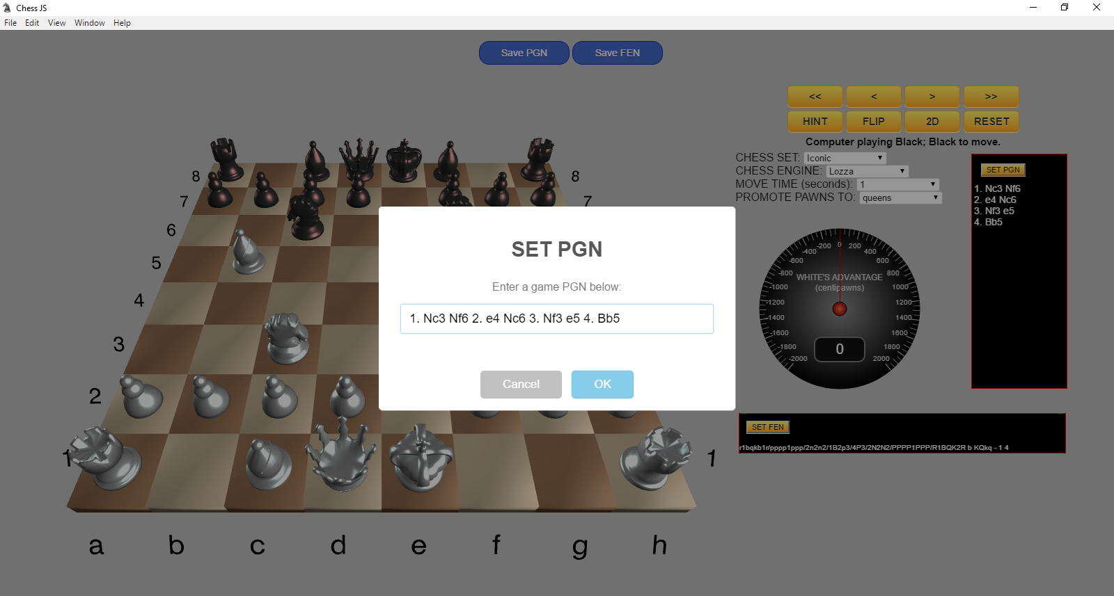 Jogo de xadrez 3D [download]