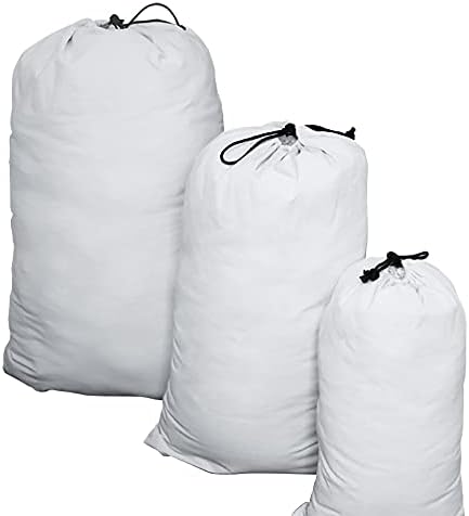 MUKA SACO DE LAVARIA DE LAVARIA DE LAVARA DE LAVARA DE MUKA Extra grande Bolsa de algodão com cordão de algodão - 1 pacote -29 x 47