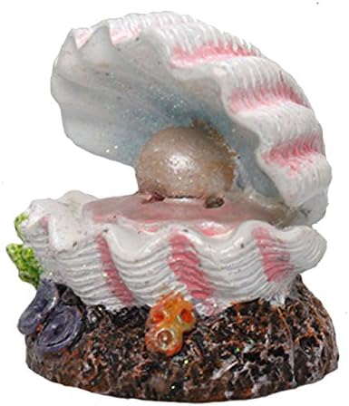 Kangkang@ moda pérola shell vulcão coral forma brinquedos aquário decoração de peixes tanque de oxigênio bomba de ar bomba ar stone