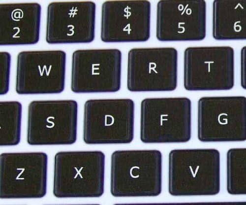 Mac Inglês teclado adesivo no fundo preto para desktop