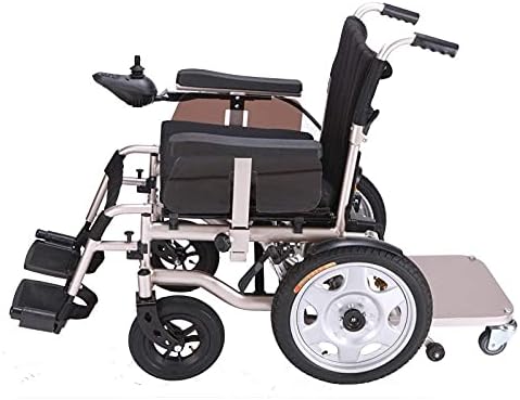 Cadeia de rodas portátil de moda Neochy - cadeira de rodas - de serviço pesado com apoio de cabeça dobrável dobrável e cadeira de energia portátil leve com cinto de segurança 117.5x67x95cm