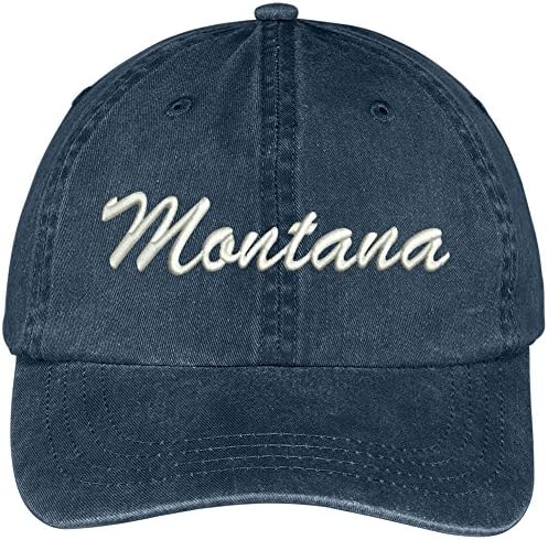 Trendy Apparel Shop Montana State Bordado Bordado de Algodão Ajustável Capinho de Algodão