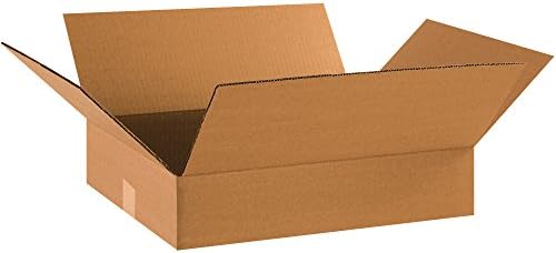 Aviditi 18 x 14 x 4 caixas de papelão corrugadas, plana de 18 L x 14 W x 4 , pacote de 75 | envio, embalagem, movimento, caixa de armazenamento para casa ou negócios, fortes caixas de atacado a granel