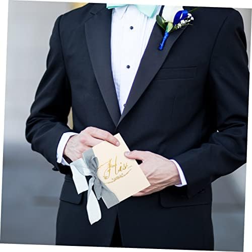 Didiseaon 1set Votos de casamento Cartão de cartão Shimmer Cartões de casamento Cartões de casamento Officiáticos de casamento Livros de casamento Cartões de votos de noiva promete suprimentos de casamento cartões de juramento para cartões de voto de casamento cartões