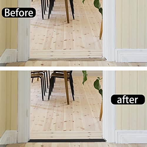 Pluden Flexible PVC Floor Transition Strip, 2 polegadas x 6,6 pés de casca e tampa do piso da vara, piso transições de transições laminadas tira de piso, tira de transição de carpete para ladrilho, tira de divisor plana de piso de vinil